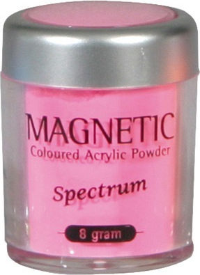 Magnetic Nail Design Neon Σκόνη Διακόσμησης για Νύχια σε Ροζ Χρώμα