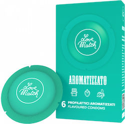 Love Match Προφυλακτικά Aromatizzato 6τμχ 53mm Strawberry