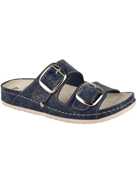 Vesna Women's Flat Sandals Anatomic in Blue Color