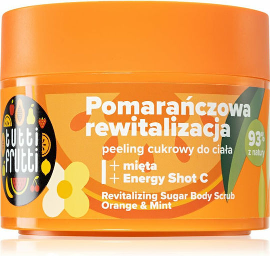 Farmona Tutti Frutti Revitalizing Sugar Body Scrub Orange Mint + Energy Shot C 300g