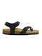 Plakton Synthetic Leather Women's Sandals Black