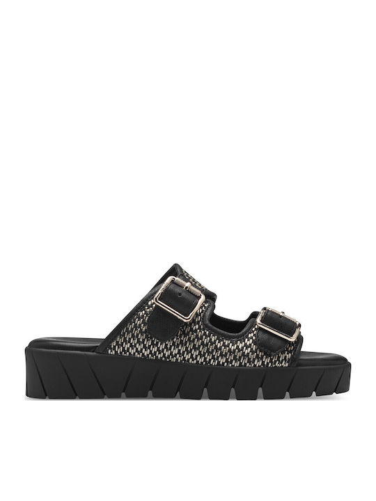 Women's Flat Sandals in Black Color