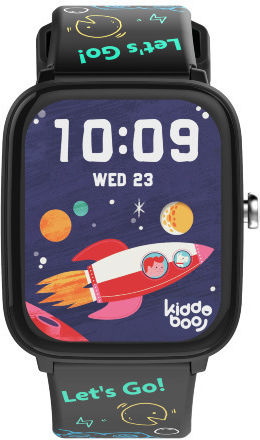Kiddoboo 2.0 Smartwatch με Παλμογράφο (Μαύρο)