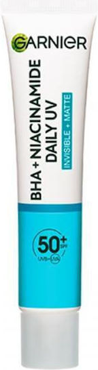 Garnier Pure Active Хидратиращ Течен Дневен Крем За Лице С SPF50 С Ниацинамид 40ml