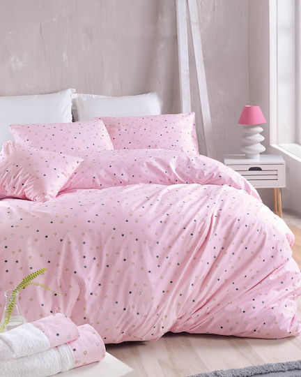 Rythmos Duvet Set Single 160x240cm Symbol Blaze Pink 2pcs