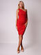 Ax Paris Midi Rochie ROUGE