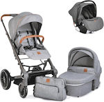 Cangaroo Icon Adjustable 3 in 1 Baby Stroller Suitable for Newborn Grey 13.2kg