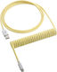 Cablemod Spiral USB 2.0 Cable USB-C male - USB-A Yellow 1.5m (CM-CKCA-CW-YW150YW-R)