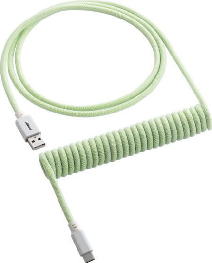 Cablemod Спирала USB 2.0 Кабел USB-C мъжки - USB-A мъжки Зелен 1.5м (CM-CKCA-CW-LGW150LGW-R)
