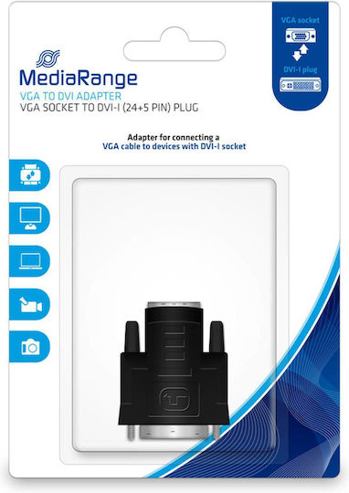 MediaRange Converter VGA male to VGA female Gold 1pcs MRCS172
