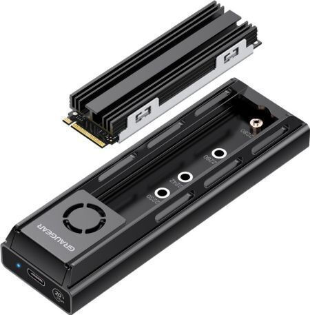 Graugear Case for Hard Drive M.2 SATA III with Connection USB 3.2