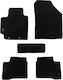 Autopataki Set of Front and Rear Mats 5pcs for Suzuki Swift 2016-2023 Black