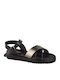 Women's Flat Sandals in Black Color
