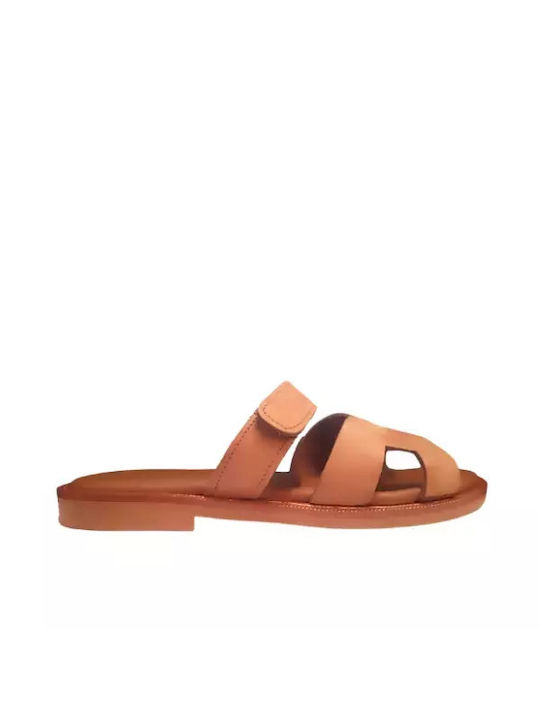 Laura Ferragni Women's Flat Sandals in Tabac Brown Color