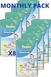 Pampers Scutece de înot Splashers pentru 6-11 kgkg 96buc