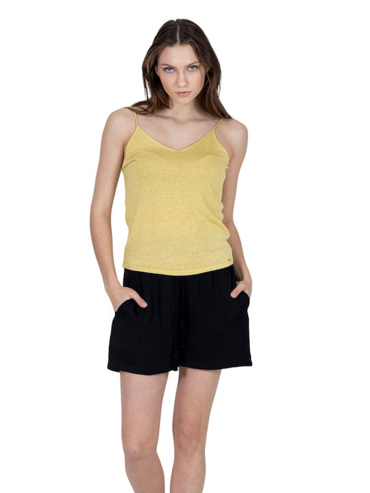 Aggel Women's Crop Top Yellow