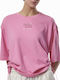 Body Action Femeie Crop Tricou Rosebloom Pink