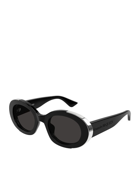 Alexander McQueen Γυαλιά Ηλίου Μαύρα με Κοκκάλινο Σκελετό Alexander McQueen Γυαλιά Ηλίου Μαύρα με Κοκκάλινο Σκελετό