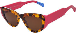 Urban Owl Kira Sunglasses Brown with Acetate Frame & Brown Lens