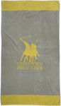 Greenwich Polo Club Gray Cotton Beach Towel 170x90cm