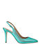 Mourtzi Leather Green Heels