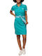 Heavy Tools Kleid mit Rüschen Turquoise