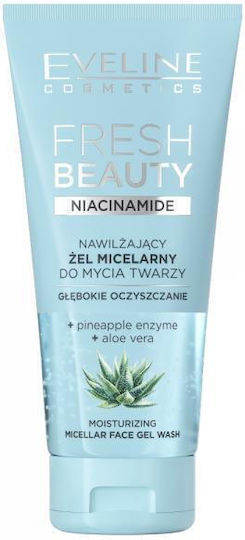 Eveline Cosmetics Fresh Beauty Moisturizing Micellar Face Wash Gel Niacinamide 150ml