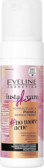 Eveline Cosmetics Insta Skin Care Spumă de curățare facială normalizatoare pentru ten problematic și sensibil, 150ml