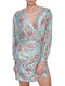 Kleid Ale Blumen Polka Dots 81003772-Multicolor Damen