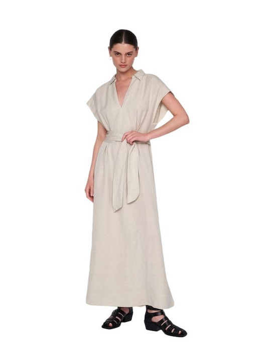 Ale - The Non Usual Casual Maxi Rochie Natural