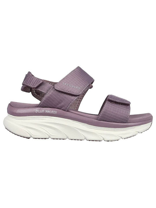 Skechers Damen Flache Sandalen in Lila Farbe