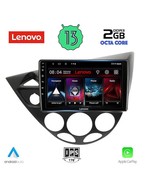 Lenovo Car-Audiosystem 2DIN (Bluetooth/USB/AUX/WiFi/GPS/Apple-Carplay/Android-Auto) mit Touchscreen 9"