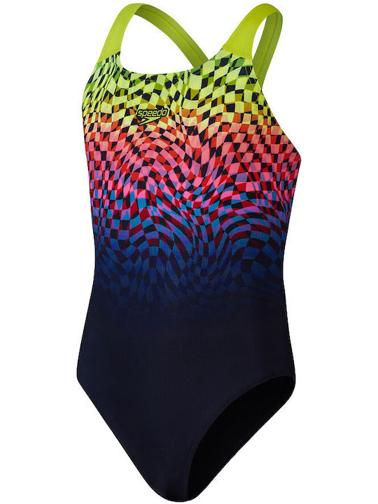Speedo Παιδικό Μαγιό Ολόσωμο Black/pink Speedo Παιδικό Μαγιό Ολόσωμο Black/pink