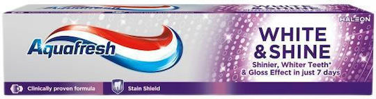 Aquafresh White & Shine Οδοντόκρεμα για Λεύκανση 100ml