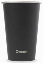 Cana din oțel inoxidabil 470ml Qwetch Negru Cana din oțel inoxidabil 470ml Qwetch Negru