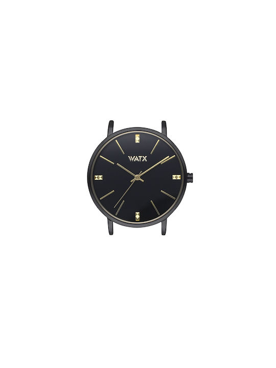 WATX & CO Uhr mit Schwarz Metallarmband