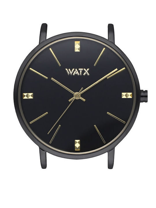 WATX & CO Γυναικείο Ρολόι 38mm Μπαταρίας με Μεταλλικό Μπρασελέ
