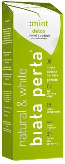 Biała Perła Natural & White Mint Οδοντόκρεμα για Λεύκανση 75ml