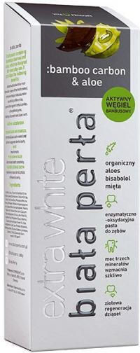 Biała Perła Extra White Carbon & Aloe Zahnpasta für Aufhellung 75ml