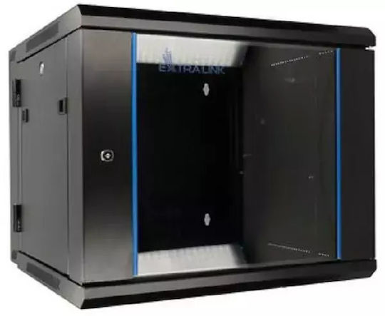 Extralink Επιτοίχια Καμπίνα Rack 12U Μαύρο EX.12905