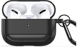 Dux Ducis Husă Silicon cu cârlig în culoarea Negru pentru Apple AirPods Pro 2