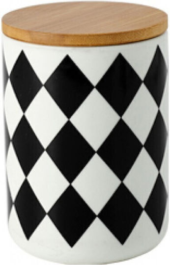 Etoile Vase General Use with Lid Ceramic 800ml