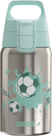 Sigg Edelstahl Trinkflasche 0,5 l Liebe Fußball Schild Eins