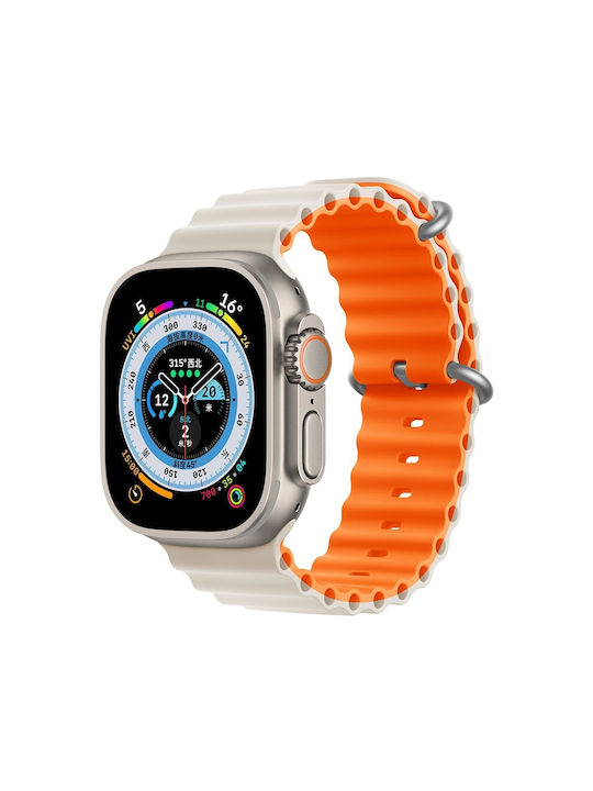 Devia Deluxe Series Sport Strap Silicone Beige (Apple Watch 44/45/46mm/Ultra 49mm)