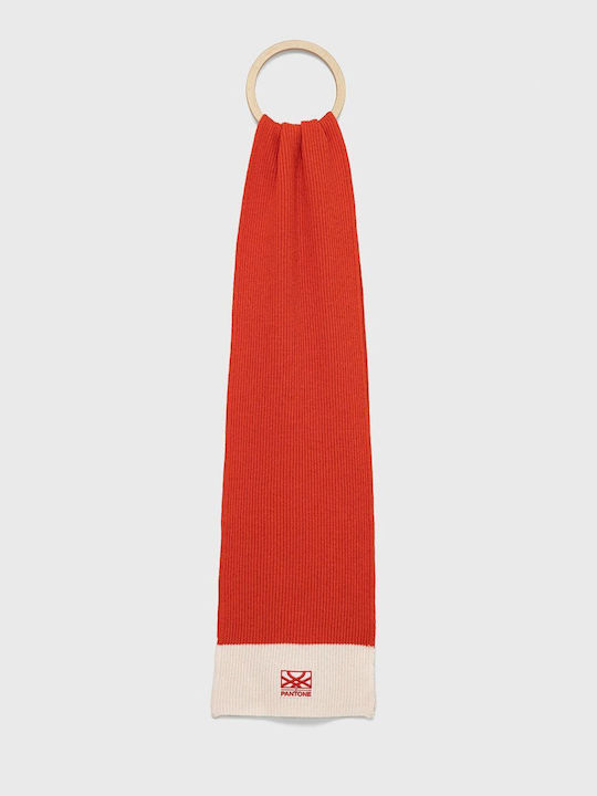 Benetton Women's Cashmere Scarf Red