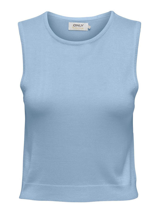 Only Vilma Damen Sport Bluse Ärmellos Blue