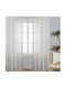 Whitegg Perdea Cu Capse K0158 Albă 140x285cm
