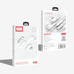 Earldom Et-e71 Kabelgebrochene In-Ear Kopfhörer USB-C Weiße