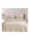 Makis Tselios Home Romvos Σετ Κουβερλί Μονό Βαμβακερό Beige 160x240cm 2τμχ