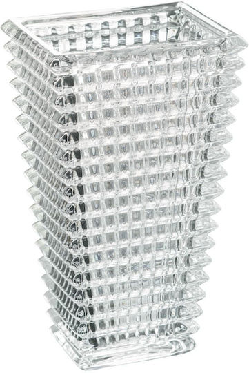 Artekko Βάζο Γυάλινο Glassy Διάφανο 16.5x12xΥ28cm Artekko Βάζο Γυάλινο Glassy Διάφανο 16.5x12xΥ28cm